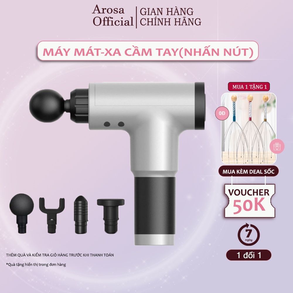 Máy Mát-xa Cầm Tay Mini Loai Nhấn Nút, Giảm Đau Nhức Theo Từng Nhóm Cơ, Trị Liệu Toàn Thân