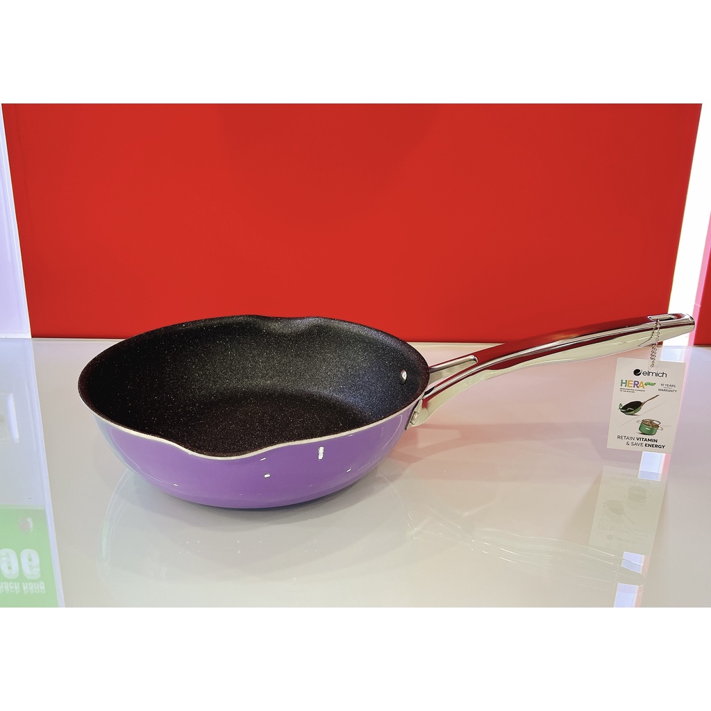 Chảo Inox liền khối Elmich Hera EL-8185 size 20cm 8186 size 24cm 8187 size 26cm 8188 sz 28cm