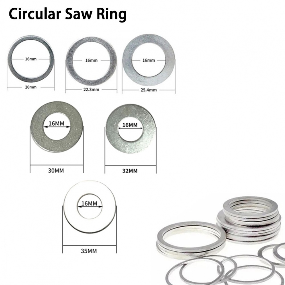 Set 6 Vòng Đệm Cho Lưỡi Cưa Tròn Chuyên Dụng