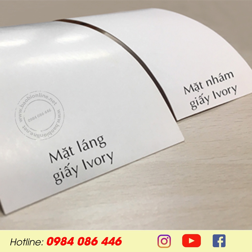 XẤP GIẤY IVORY A5 ĐỊNH LƯỢNG 300GSM/350GSM DÀY LÀM BÌA SỔ TAY, BẾ HỘP CAO CẤP - BAOBIONLINE