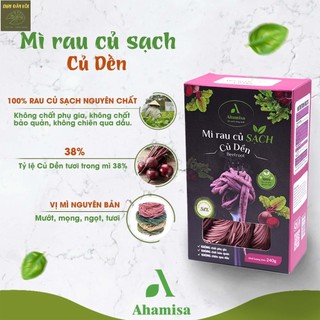 Mì Rau Củ Tươi Sấy Lạnh Ahamisa vị củ dền
