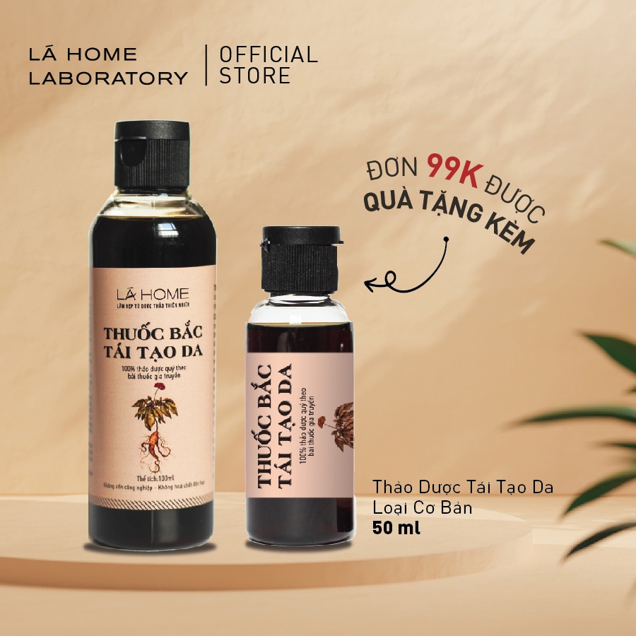 Đông Y Tái Tạo Da Lá Home 110ml (Loại Cốt Đặc Biệt) - Da Dầu Mụn, Da Khỏe, Da Sạm Nám