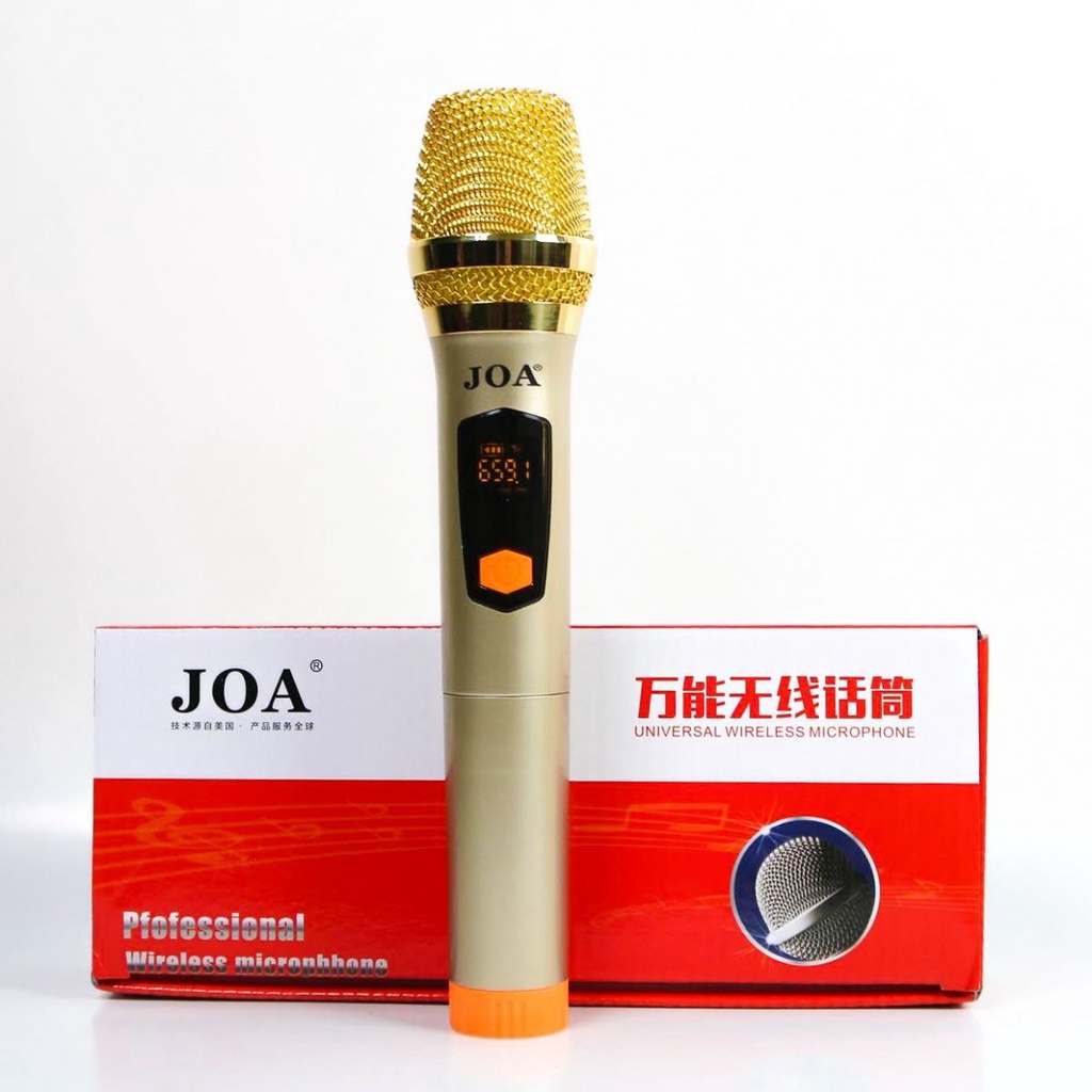 Micro đa năng không dây JOA SMJ H5 Phù hợp mọi thiết bị, chống hú, màn hình LCD hiển thị tần số. BH 1 đổi 1