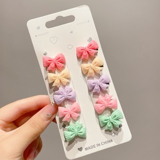 Set 2 kẹp tóc mái nhựa hình nơ, trái cây dễ thương cho bé