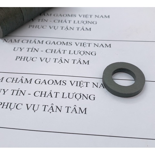 Nam châm vĩnh cửu ferrite màu đen 32x5 lỗ 18mm GAOMS, Giá rẻ