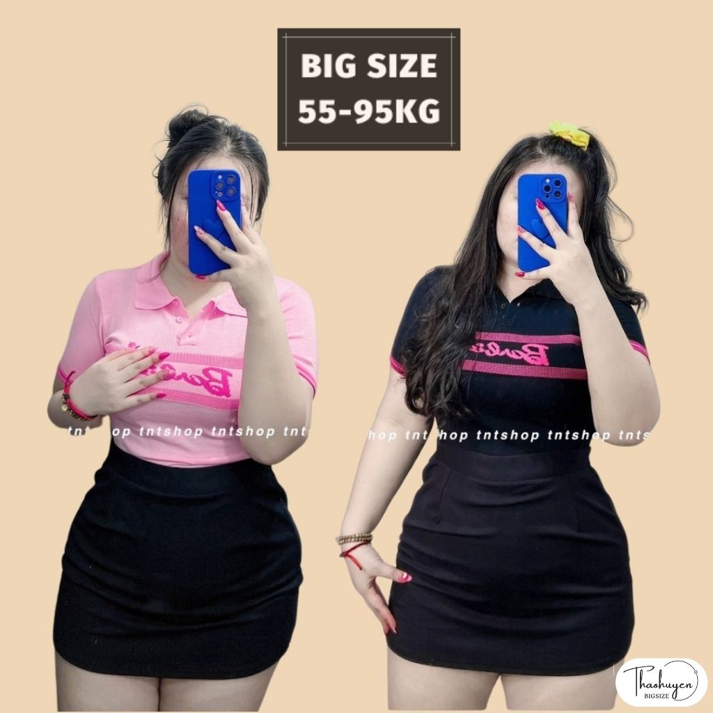 Áo Len Mongtoghi Barbie Hàng Quảng Châu Cao Cấp, Áo Polo Dáng Ngắn (55-95kg)