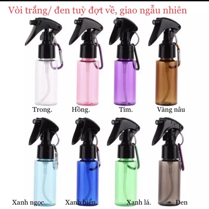 Chai xịt phun sương chiết chất làm đẹp có móc khoá treo PKX, tiện nghi du lịch