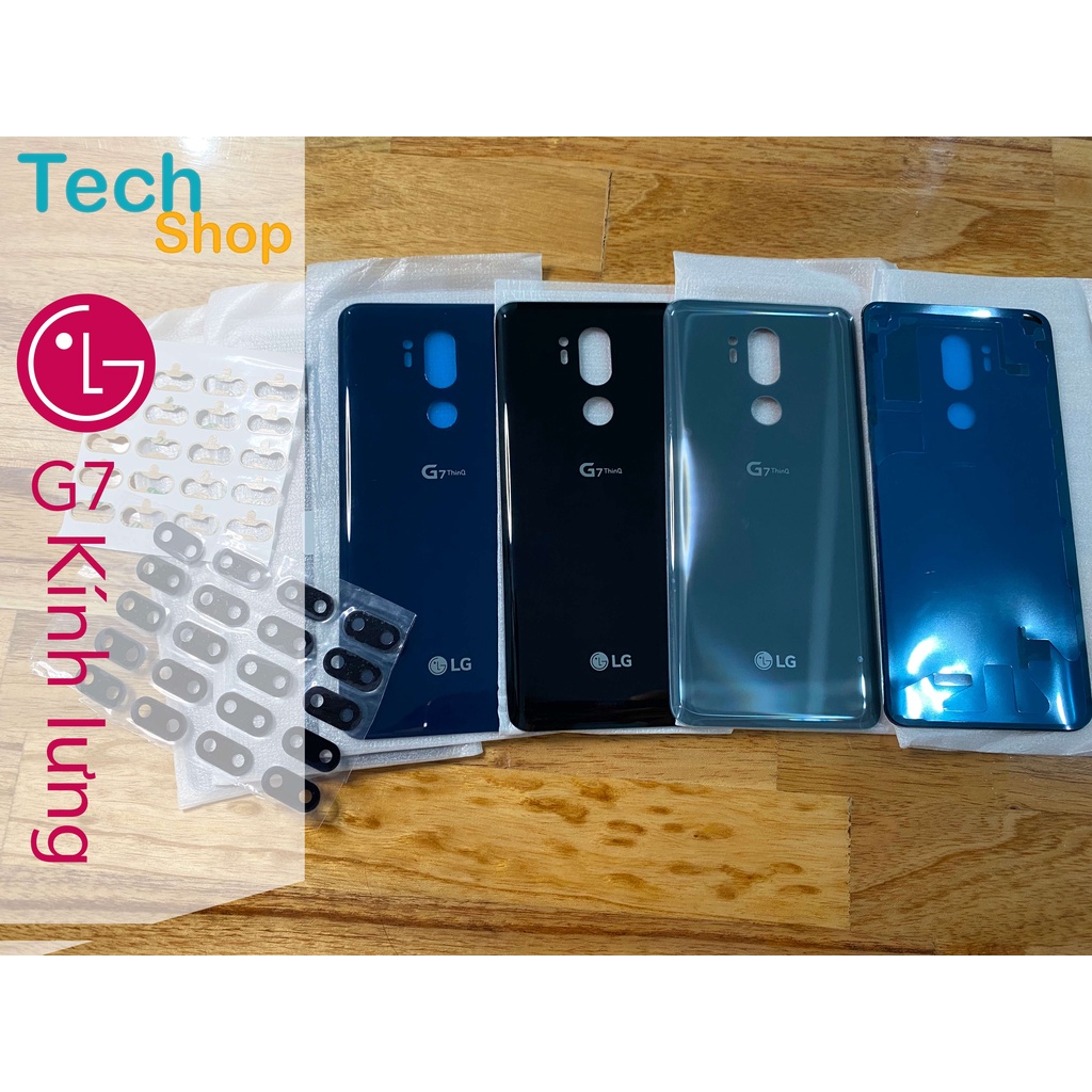 Nắp lưng zin hãng LG G7 Thinq kèm ron keo, kính camera