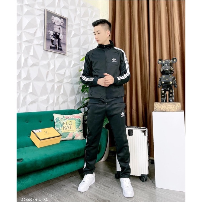 Dồ bộ nam add xọc  đen lẻ ông tay quần ông xuông cả bộ chất giày giận dễ mang gia rẻ