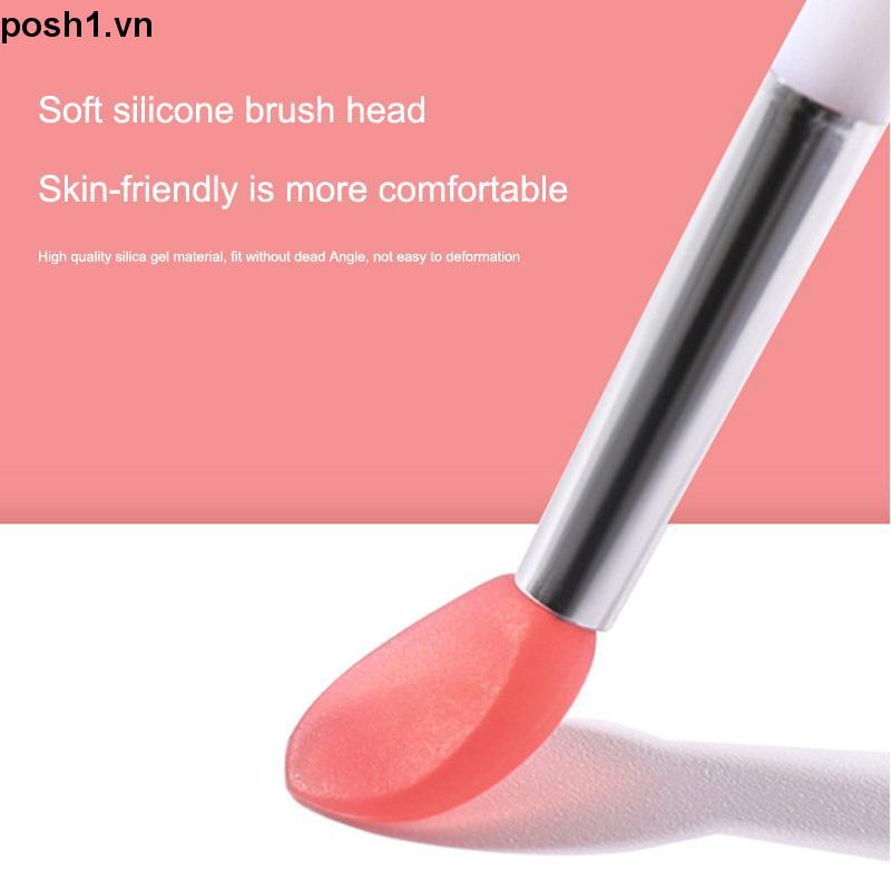 💌Cọ Môi Silicon Thoa Son Dưỡng Mặt Nạ Môi Kèm Túi Đựng