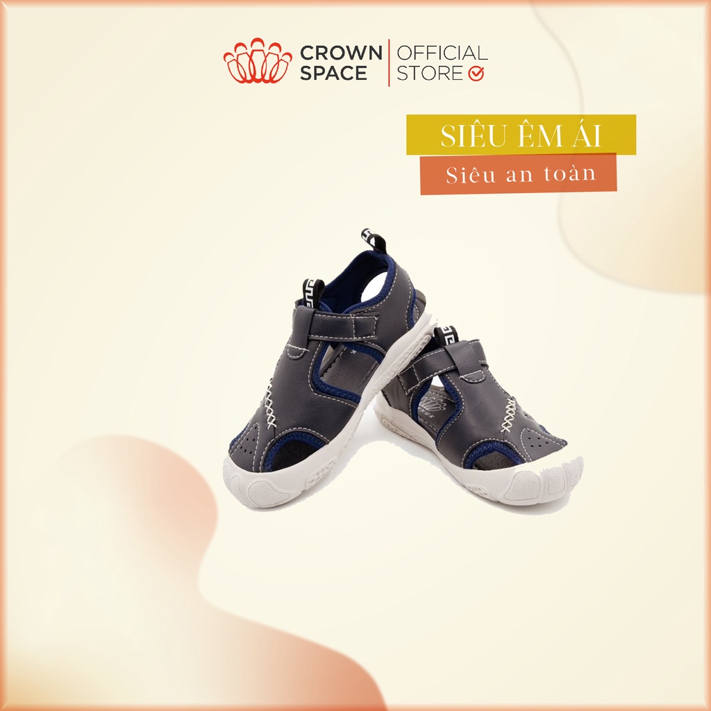 Giày Sandal cho bé trai Crown Space CRUK653 Size 32-37 êm ái, siêu nhẹ