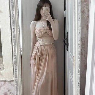 Đầm váy maxi cut eo tiểu thư