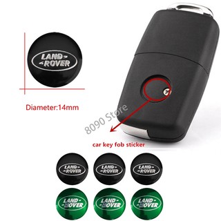 Set 3 miếng dán logo 14mm trang trí nút điều khiển từ xa cho land rover evoque discovery 4 5 range rover