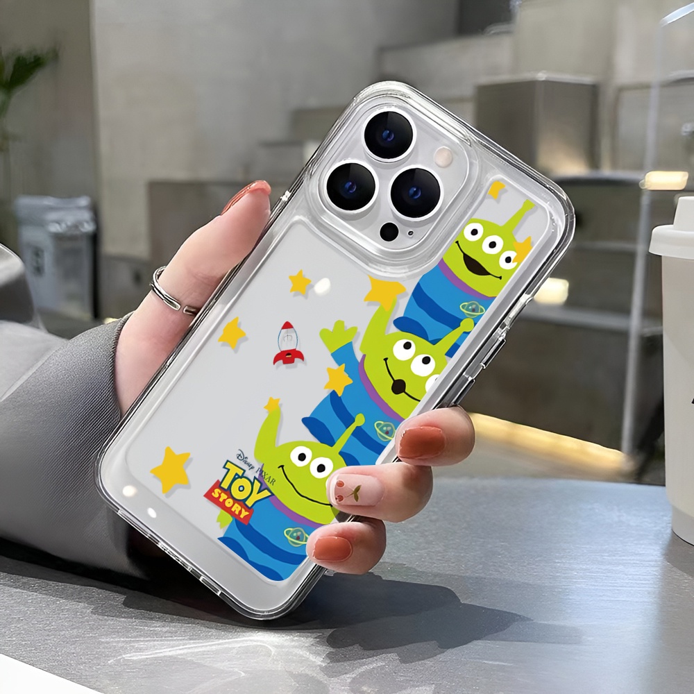 Ốp Điện Thoại Trong Suốt Hình Người Ngoài Hành Tinh Cho iphone 14 Pro Max 14 Plus 13 11 12 7Plus X XR XS Max 8 7