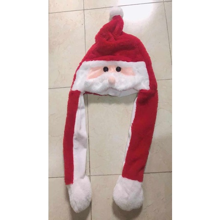 Mũ Ông Già Noel Tuần Lộc Đội Mũ Có Tai Phát Sáng Trong Đêm Giáng Sinh