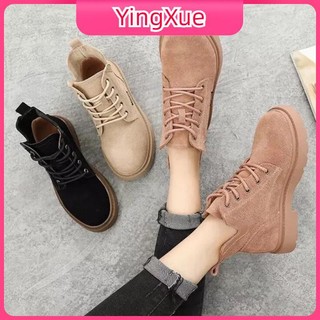 Giày Boot Martin Cổ Ngắn Thiết Kế Mới Thời Trang Theo Phong Cách Hàn Quốc Dành Cho Nữ 2022