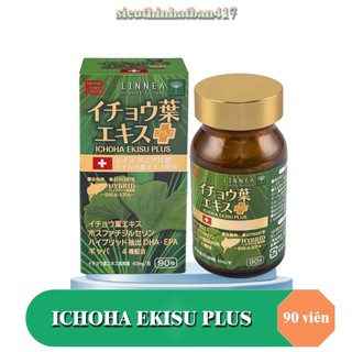 Ichoha Ekisu Plus - phòng Chống đột quỵ và tai biến mạch máu não (1 lọ/90 viên)