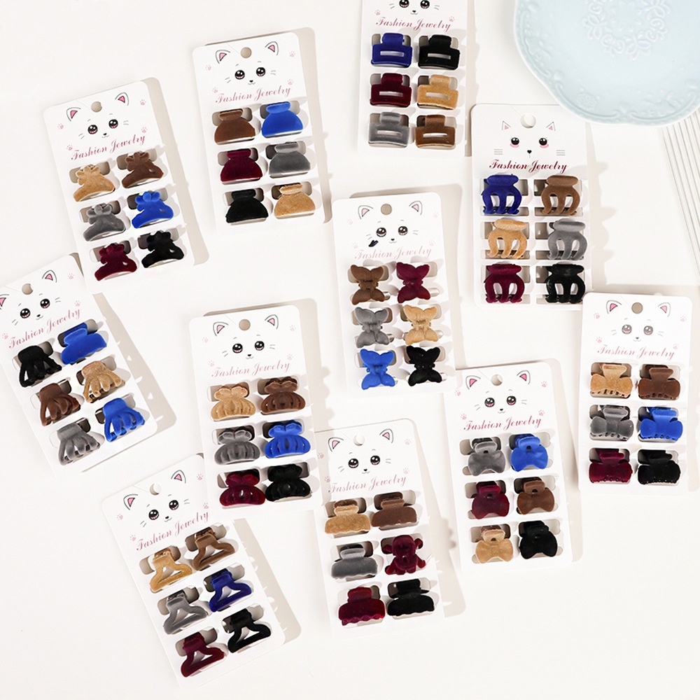 Haimeikang Set 6 Kẹp Tóc Mini Hình Bướm Xinh Xắn