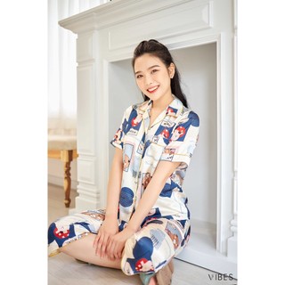 [O] VIBES Đồ bộ Pijama lửng Oh Capri Py Set