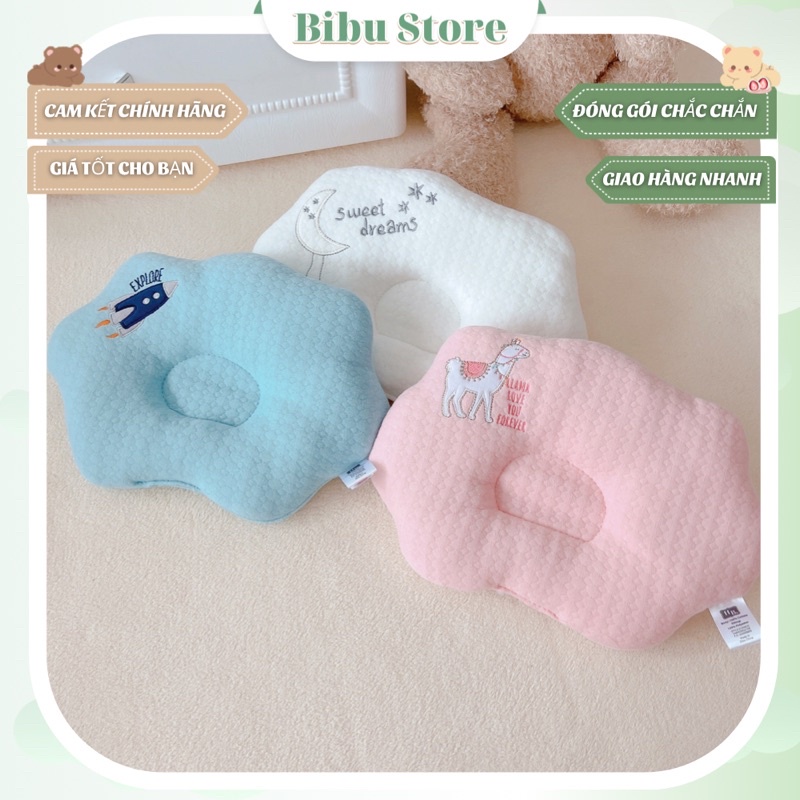 Gối lõm sơ sinh hình mây cho bé