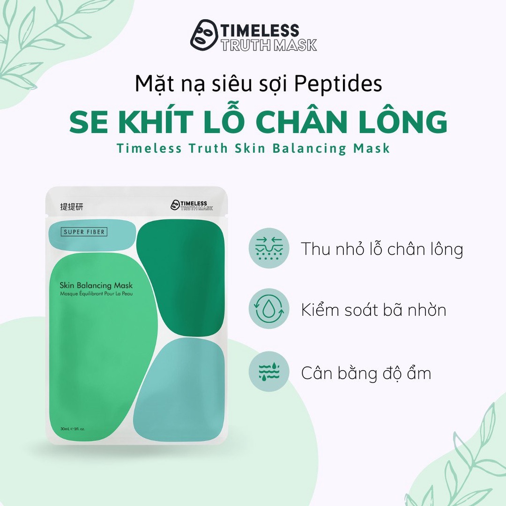 Mặt nạ Lụa Peptide se khít lỗ chân lông Timeless Truth Mask (1 tấm x 30ml)