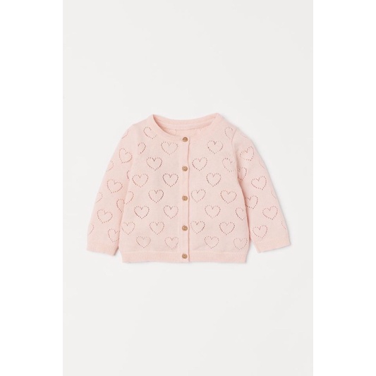 Áo cardigan len bé gái HM auth