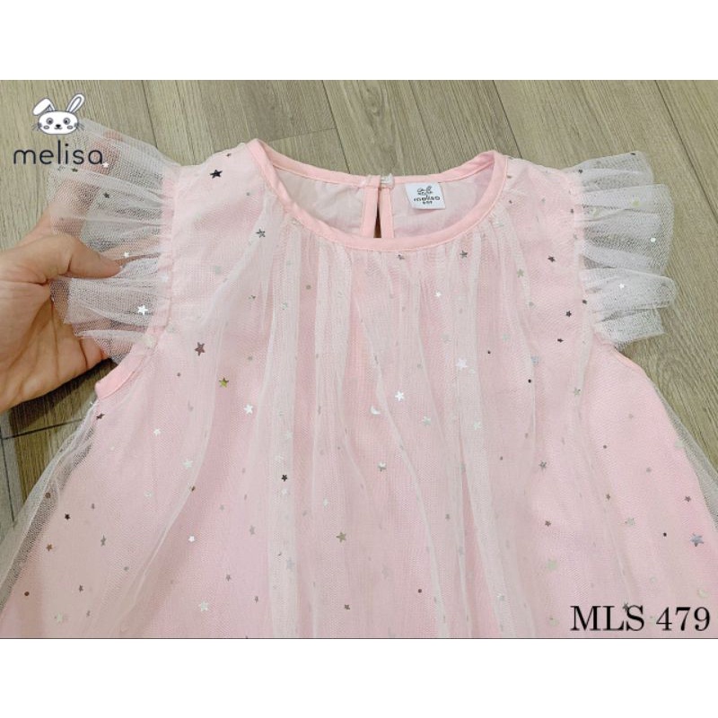 Đầm công chúa ngựa pony voan lưới đính ngôi sao bồng bềnh tiểu thư 1-10y