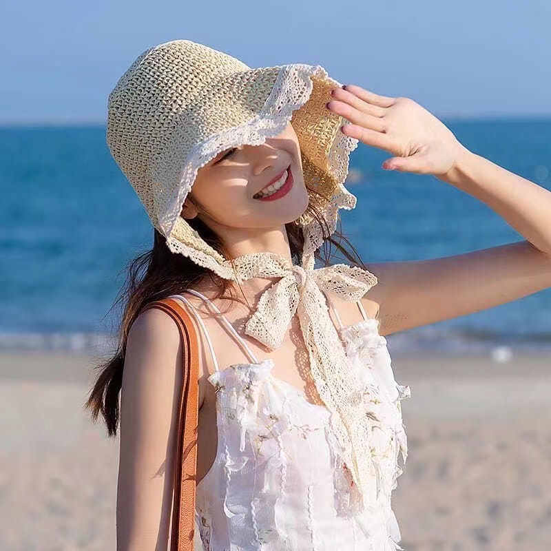 Nón Tai Bèo Đan Cói Thời Trang Mùa Hè Cho Mẹ Và Bé