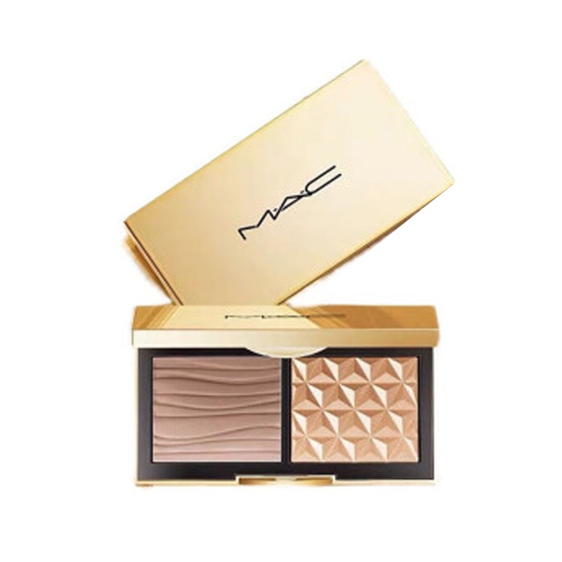 Bảng Phấn Bắt Sáng Tạo Khối Hai Màu Kèm Phấn Mũi Omega Phiên Bản Giới Hạn MAC new Spring