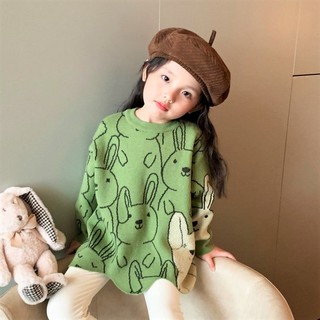 Áo Khoác Sweater Dệt Kim Giữ Ấm Mùa Thu Đông Thời Trang Hàn Quốc 2022 Dễ Thương Cho Bé Gái