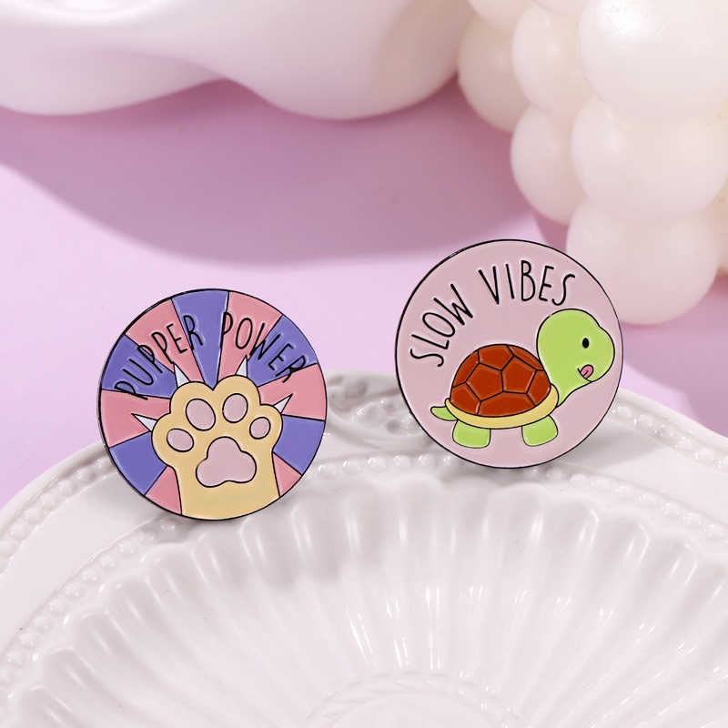 Huy Hiệu Cài Áo Hình Chân Mèo Hoạt Hình 30 Kiểu Đáng Yêu