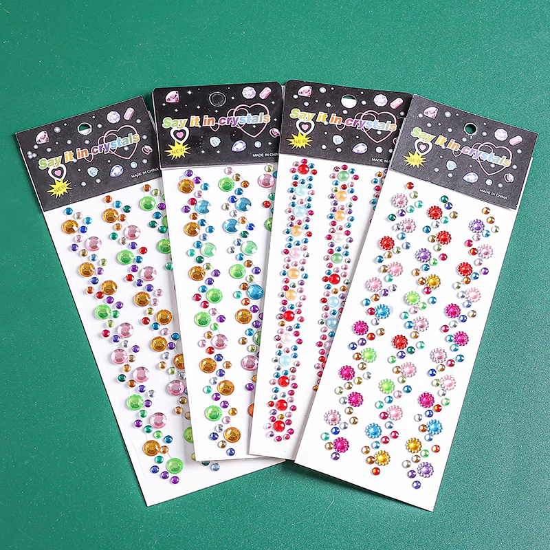 Miếng Dán Acrylic Pha Lê 3D Lấp Lánh Dùng Trang Trí DIY