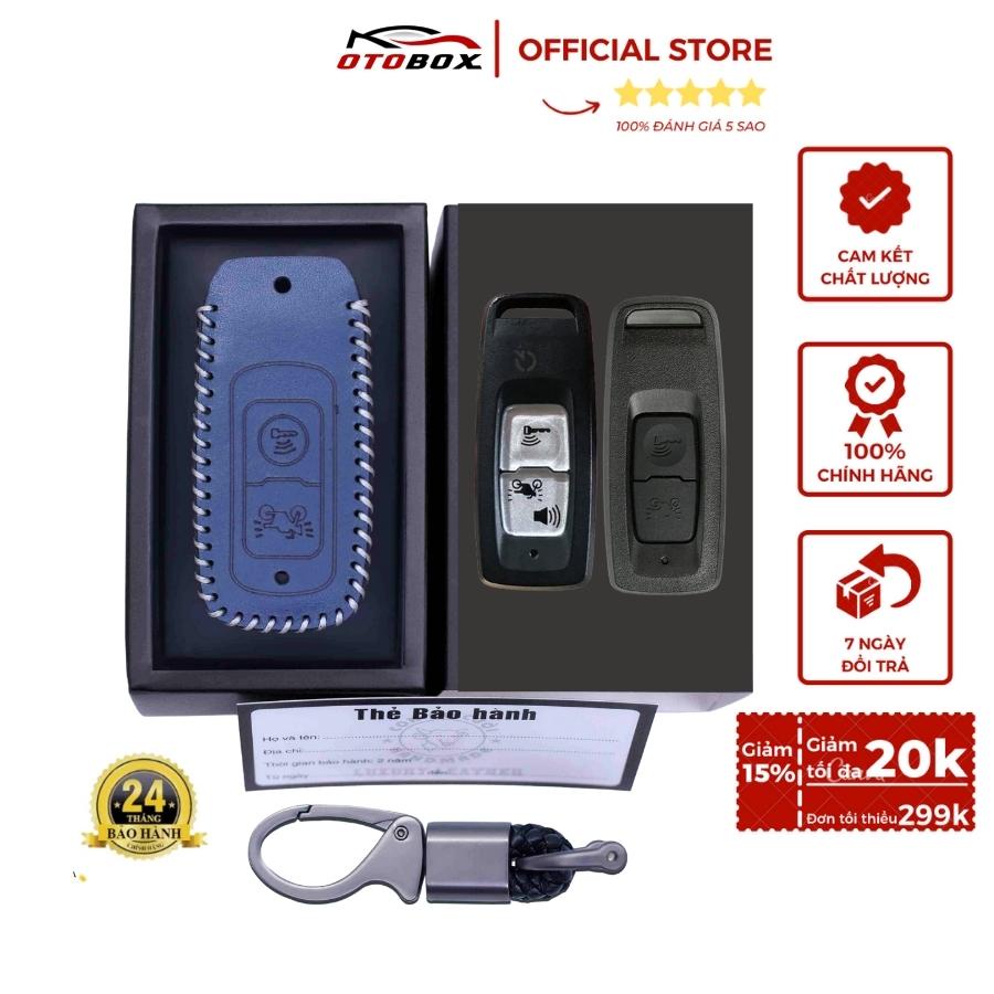 Bọc chìa khóa da thật xe máy honda smartkey sh, shmode, vision, airblade, lead, super cup bao da khóa cao cấp OTOBOX