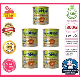 Combo 5 lon sữa bột vitadairy colos dha 0+ 1+ 800g