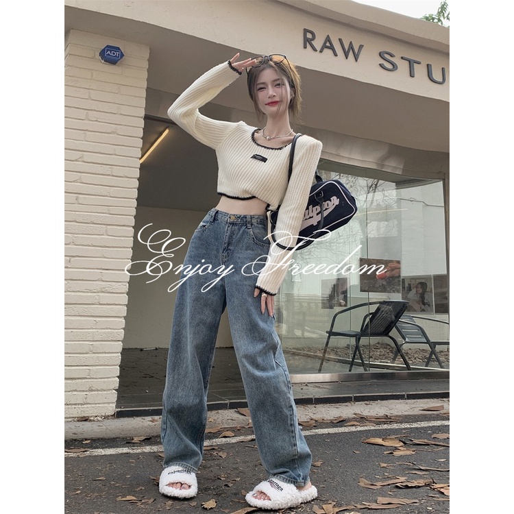 Áo Dệt Kim Phong Cách Thời Trang Hàn Quốc Dành Cho Nữ