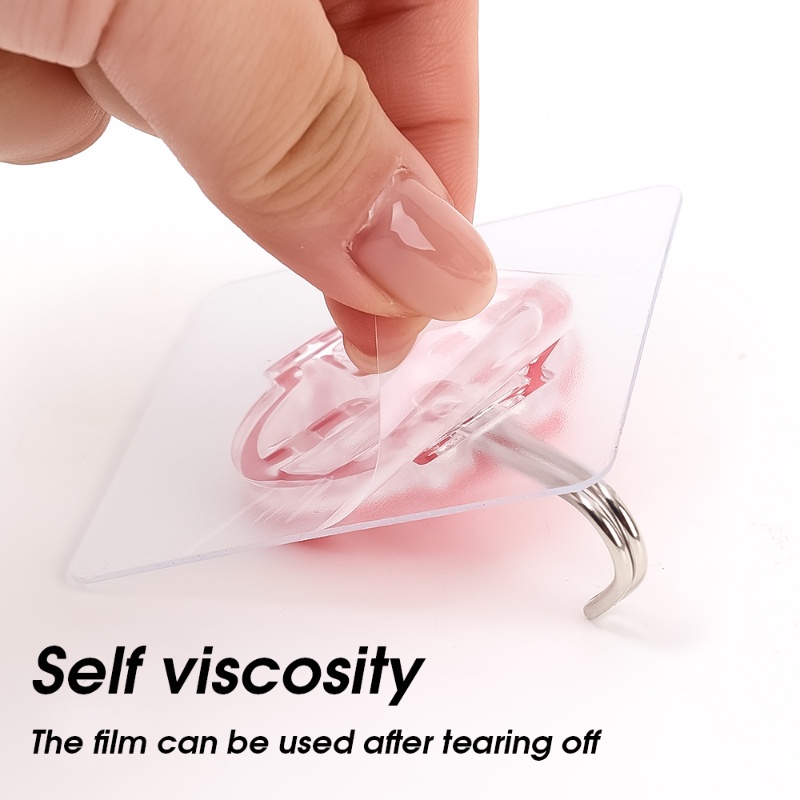 Móc Treo Đồ Gắn Tường Bằng Acrylic Chống Nước Chống Ẩm Không Đục Lỗ