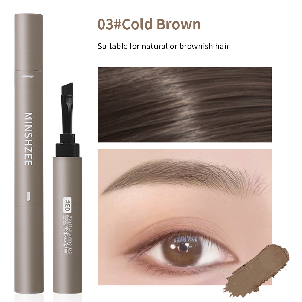 4 Colors Waterproof Eyebrow Pencil / Natural Lasting Non-smudge Brown Grey Eye Brow Pen Cosmetic