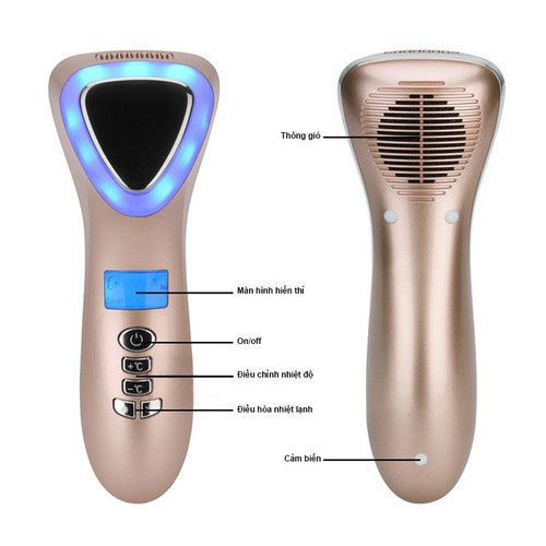 Máy Massage Mặt Ion Mericle MY002 Máy Điện Di Tinh Chất Ánh Sáng Sinh Học Mát Xa Nâng Cơ (Máy Chăm Sóc Da)