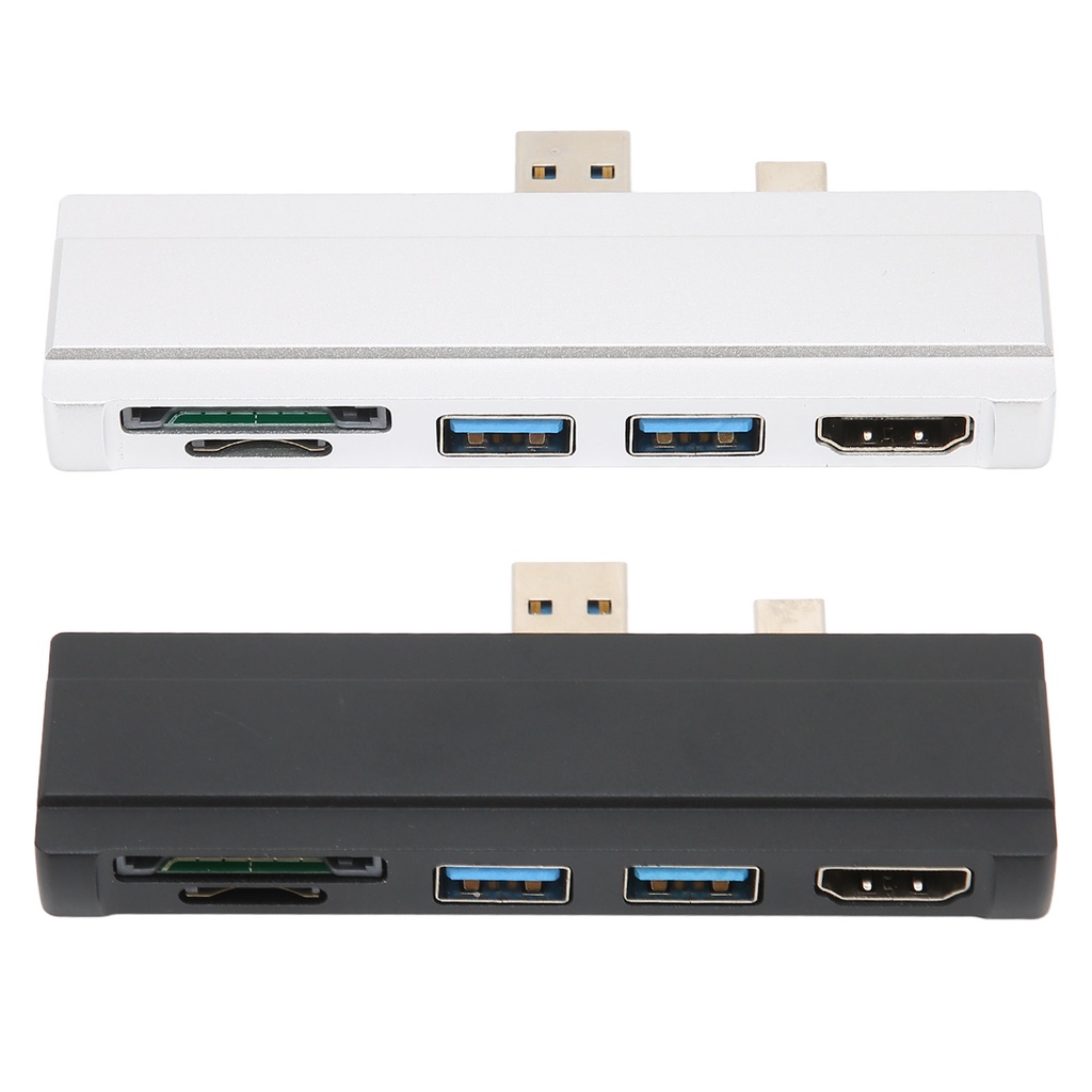 Có thể bán buôn Đối với Surface Dock Đầu đọc thẻ nhớ 5 trong 1 Gbps Vỏ nhôm Độ phân giải 4K Hot Swap USB3.0 Hub cho Win10 Win XP Washington057 Hàng giao ngay