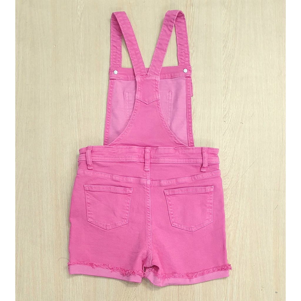 P33 Yếm jeans bé gái C@t&Jack, màu hồng cực yêu, size 4-16T