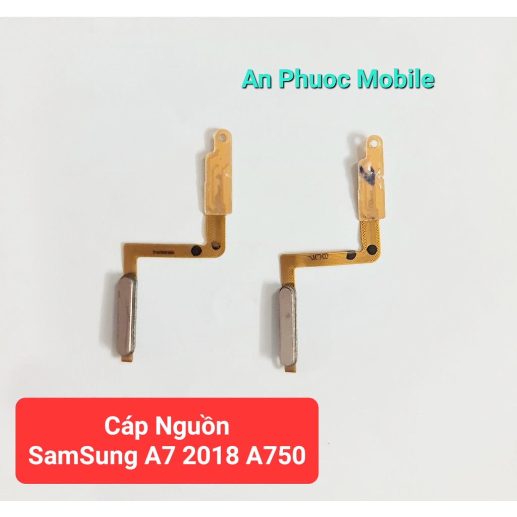Cáp Nguồn Kèm Vân Tay Điện thoại SamSung A7 2018 A750 hàng Zin tháo máy