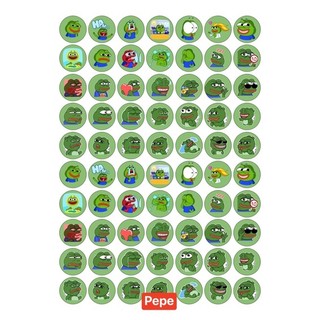 Sticker khen thưởng - mẫu meme ếch Pepe