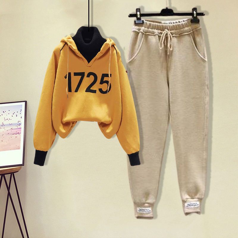 Áo Hoodie Dài Tay Giả Hai Lớp Phong Cách Hàn Quốc Dành Cho Nữ