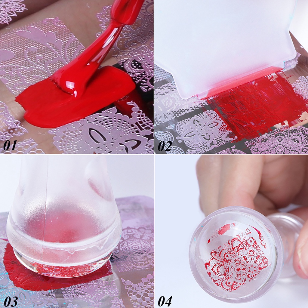 Khuôn Trang Trí Móng Tay Bằng Thép Không Gỉ DIY Dành Cho Nữ