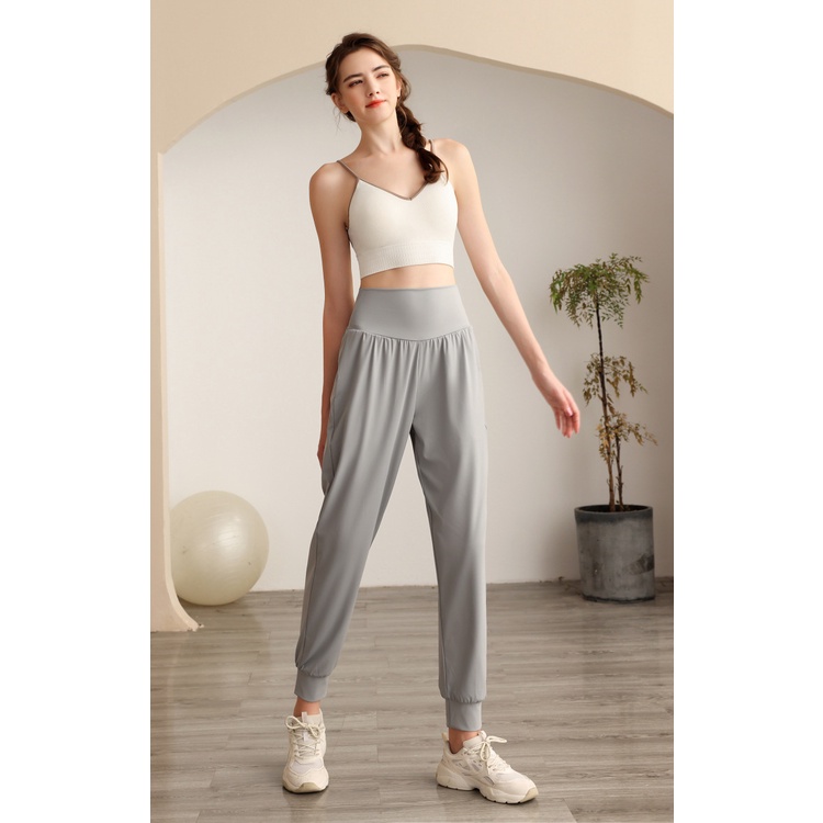 Wmuncc Quần Legging Thể Thao Lưng Cao Dáng Suông Mau Khô Thoáng Khí Thời Trang Cho Nữ