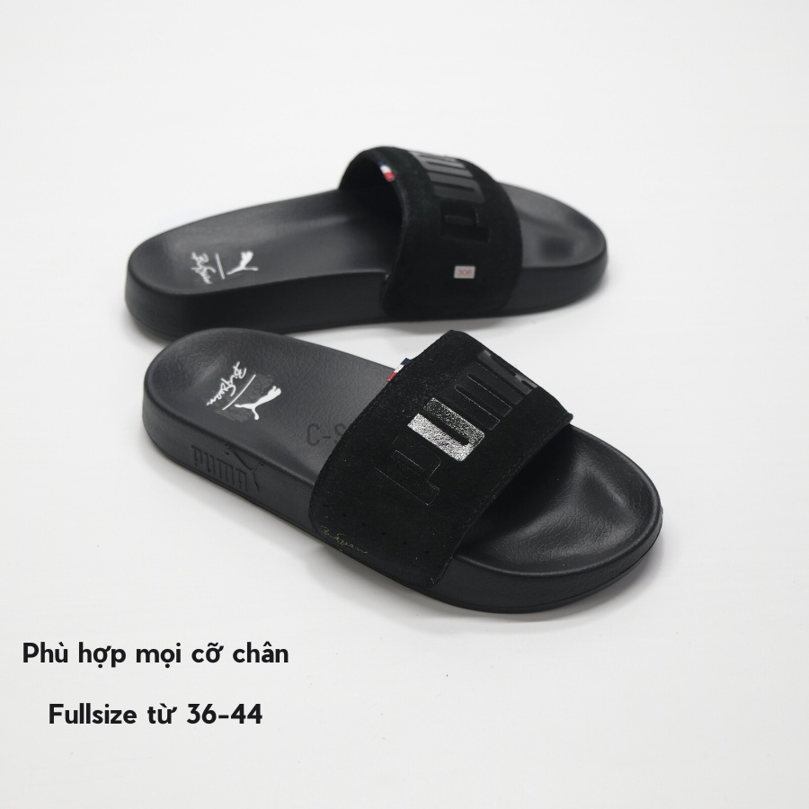 Dép quai ngang nam nữ PU MA BIGSEAN, dép quai ngang đế cao thời trang cao cấp