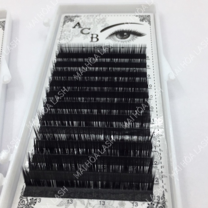 Mi KHAY ĐỘ cong L,LC,LD,M MIX  007_keo nối mi_dụng cụ nối mi_ Mai Hòa Lash