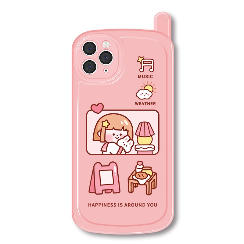 Ốp Điện Thoại In Hình Cô Gái Hoạt Hình Cho iphone7 / 7plus / 8 / 8plus / x / xs / 11 / 12 / 13 / 14 / pro / max / plus / promax