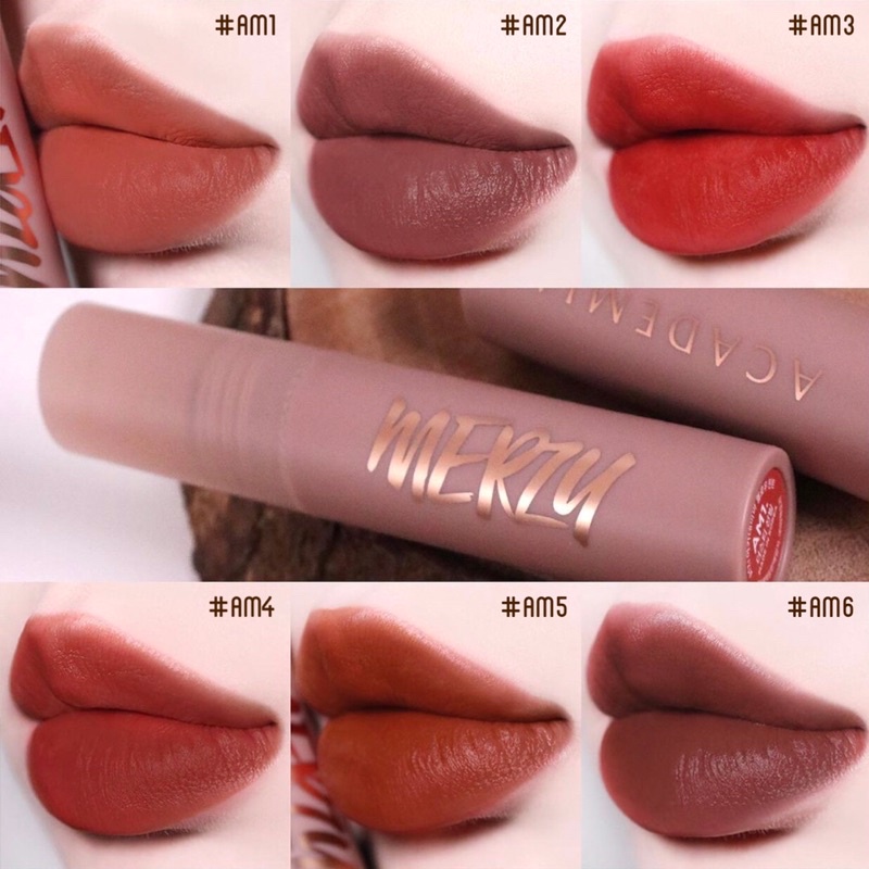 Son kem lì mềm mịn, lâu trôi Merzy Academia Mellow Tint