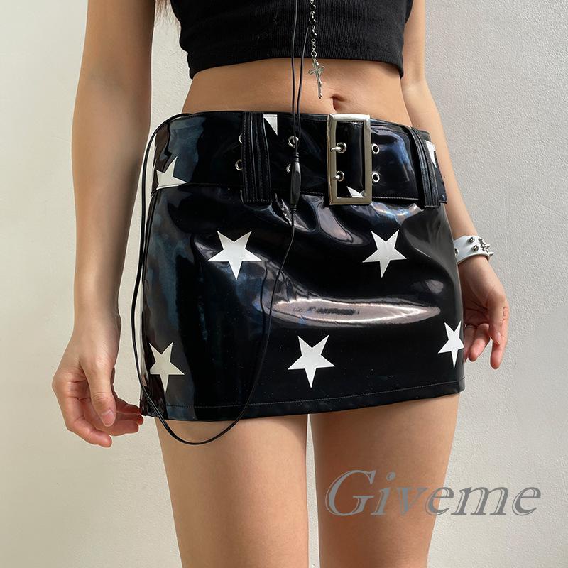Chân Váy Da Dạng Quấn In Họa Tiết Ngôi Sao Thời Trang Xuân Hè Cho Nữ